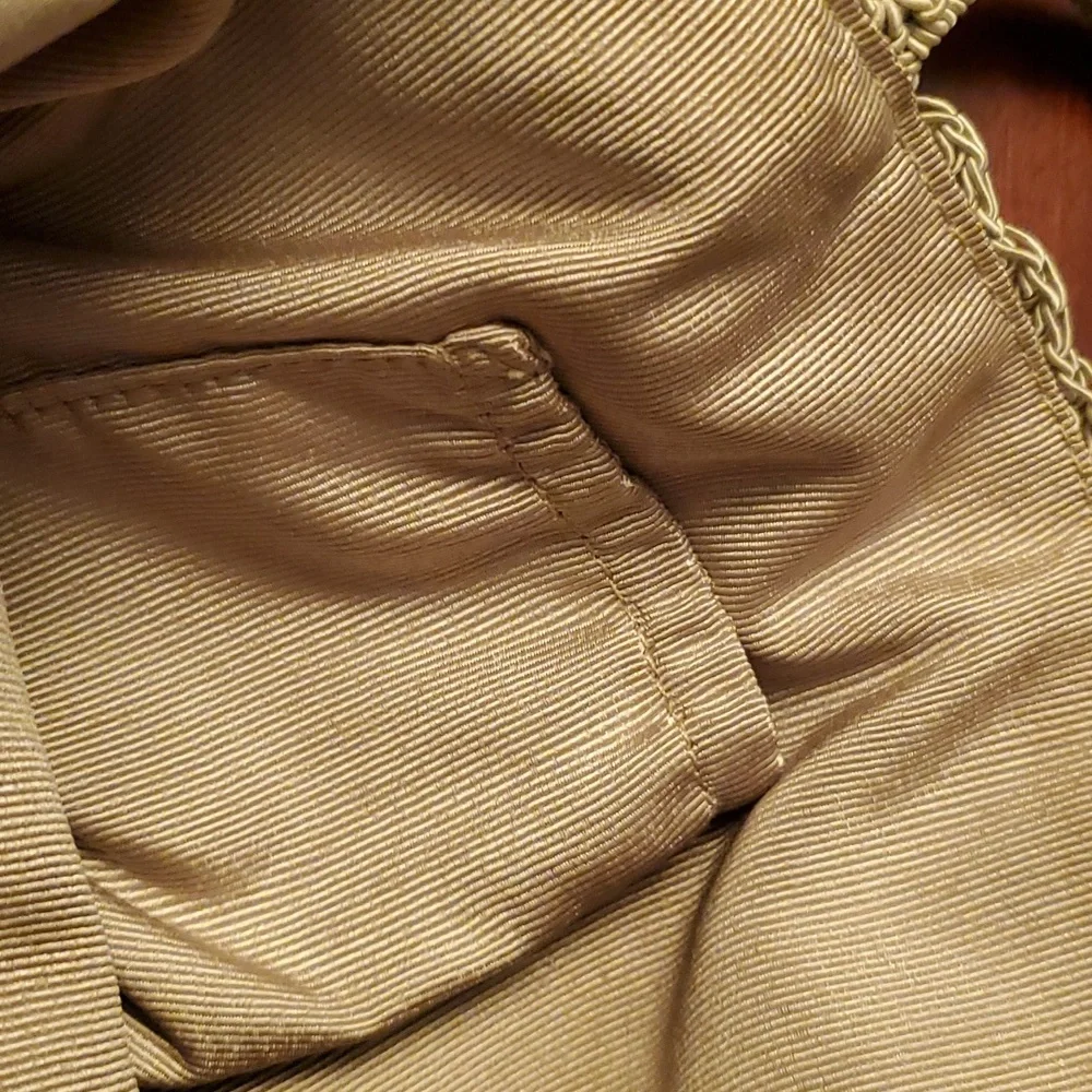 J. Jill Beige Woven Straw Satchel